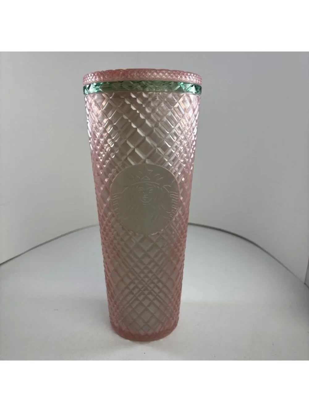 NEW Starbucks 2023 Summer Jeweled Pearl Pink Green Venti 24oz Tumbler (no straw)